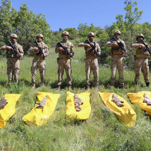 Bakan Soylu 'Şehitlerimizin intikamı alındı' diyerek duyurdu: 5 terörist sarı torbada