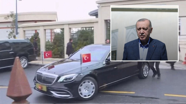Cumhurbaşkanı Erdoğan, Kısıklı'daki konutundan ayrılarak Hz. Ali Camisi'ne geçti.