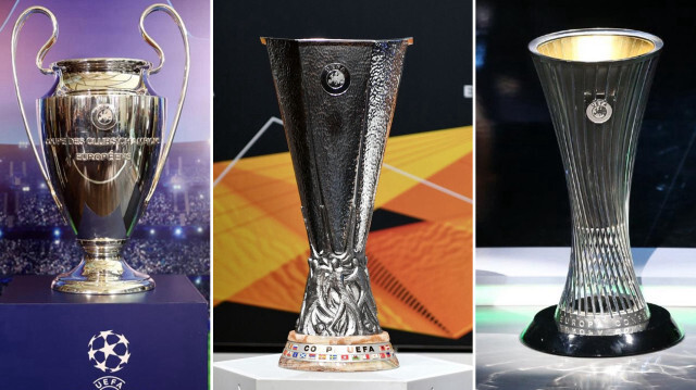 Şampiyonlar Ligi, Avrupa Ligi ve Konferans Ligi kupaları