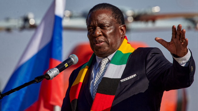 Emmerson Mnangagwa, Président de la République du Zimbabwe. Crédit Photo: Jekesai NJIKIZANA / AFP

