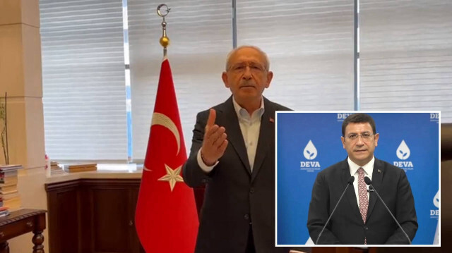 Yedili Masa'nın Cumhurbaşkanı adayı Kılıçdaroğlu ve DEVA Partili İdris Şahin
