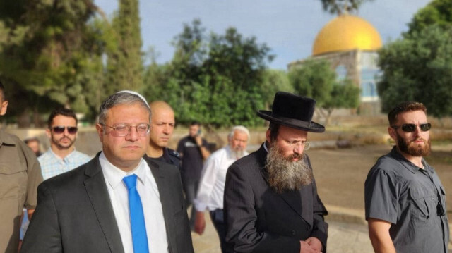 Le ministre de la Sécurité israélienne, Itamar Ben Gvir. Crédit photo: MINHELET HAR-HABAIT (TEMPLE MOUNT ADMINISTRATION) / AFP