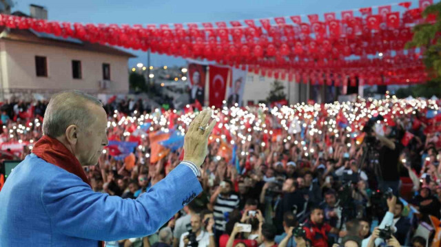 Recep Tayyip Erdoğan, Président de la République de Türkiye, le 21 mai 2023 à Gaziantep. Crédit Photo: IHA
