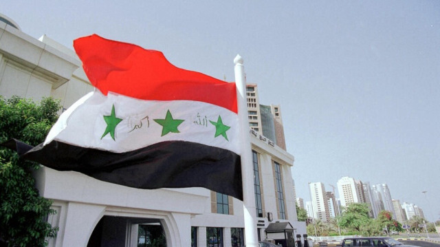 Le drapeau national de l'Irak. Crédit photo: JORGE FERRARI / AFP / ARCHIVE