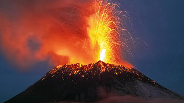 Meksika’da Popocatepetl Yanardağı