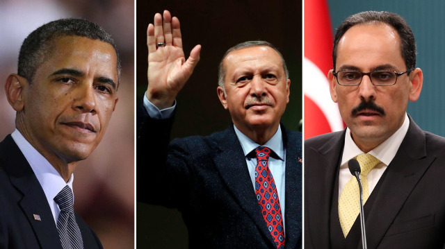 Cumhurbaşkanlığı Sözcüsü İbrahim Kalın, Cumhurbaşkanı Recep Tayyip Erdoğan'ın eski ABD Başkanı Barrack Obama'yı 'Sakın bu adımı atmayın' sözleriyle uyardığını söyledi.