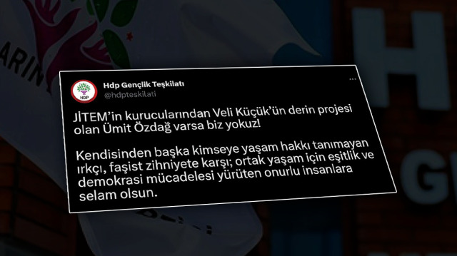 HDP Gençlik Teşkilatı, Ümit Özdağ'ın Kılıçdaroğlu desteğine tepki gösterdi.