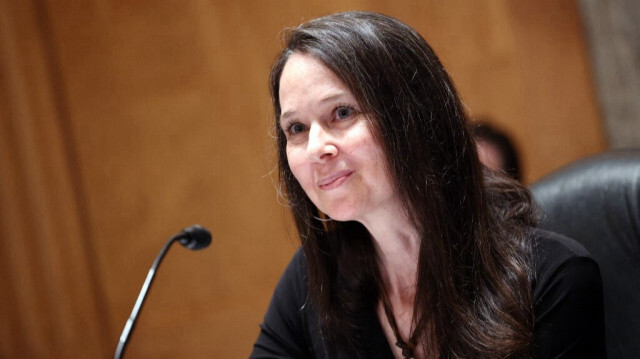 La directrice de l'Agence américaine de cybersécurité et de sécurité des infrastructures, Jen Easterly. Crédit photo: Kevin Dietsch / GETTY IMAGES AMÉRIQUE DU NORD / Getty Images/archives/ AFP