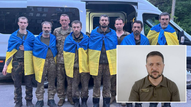 Zelenskiy 106 Ukrayna askeri daha ülkeye döndü