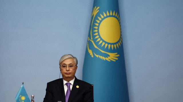 Le Président de la république du Kazakhstan, Kassym-Jomart Tokayev. Crédit photo: FLORENCE LO / POOL / AFP