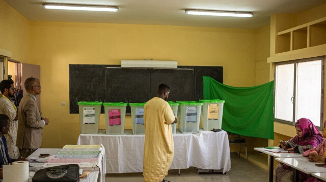 Un bureau de vote en Mauritanie. Crédit Photo: MED LEMINE RAJEL / AFP

