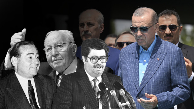 Adnan Menderes - Necmettin Erbakan - Turgut Özal - Cumhurbaşkanı Recep Tayyip Erdoğan