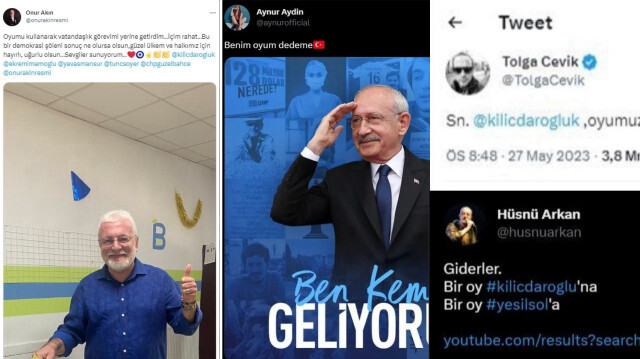 Kılıçdaroğlu'nu destekleyen ünlülerin, Erdoğan'ın galibiyetinden sonra sesleri kesildi.