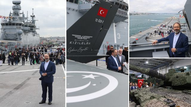 Diyanet İşleri Başkanı Ali Erbaş TCG Anadolu gemisini ziyaret etti.