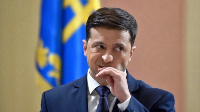 Le Président de l'Ukraine, Volodymyr Zelensky. Crédit photo: SERGEI SUPINSKY / AFP