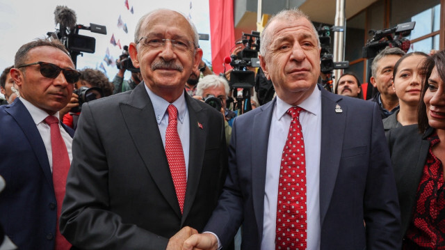 Arşiv - CHP Genel Başkanı Kemal Kılıçdaroğlu ile Zafer Partisi Genel Başkanı Ümit Özdağ.
