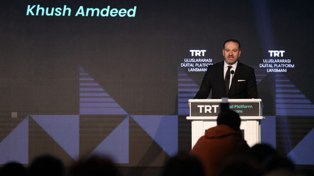 TRT Genel Müdürü Zahid Sobacı, Beykoz Kundura Fabrikası'nda gerçekleştirilen TRT'nin uluslararası dijital platformu "Tabii"nin tanıtımı etkinliğine katılarak konuşma yaptı.