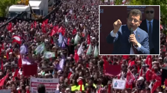 İBB Başkanı Ekrem İmamoğlu, Adıyaman'da Selahattin Demirtaş'a destek mesajları verdi.