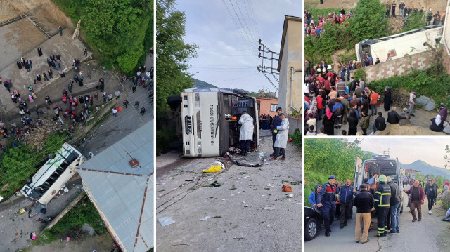 Trabzon'da belediye otobüsünün şarampole devrilmesi sonucu 4 kişi hayatını kaybetti, 20 kişi de yaralandı.