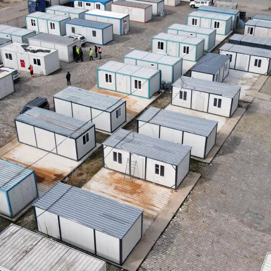 Kahramanmaraş'ta kurulan konteyner kente 280 aile yerleştirildi