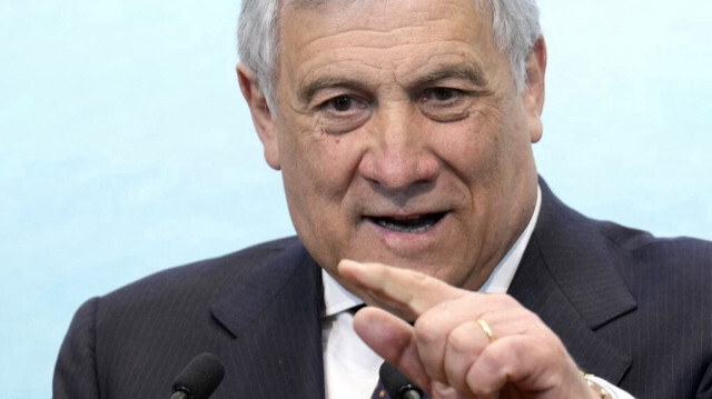Le ministre italien des Affaires étrangères, Antonio Tajani. Crédit photo: FRANCK ROBICHON / POOL / AFP