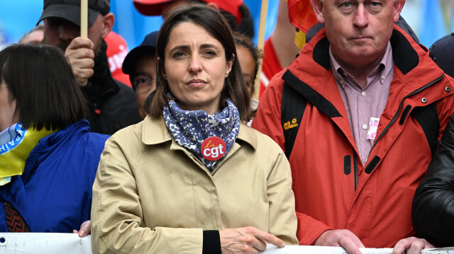 Sophie Binet, secrétaire général de la Confédération générale du travail. Crédit Photo: Alain JOCARD / AFP

