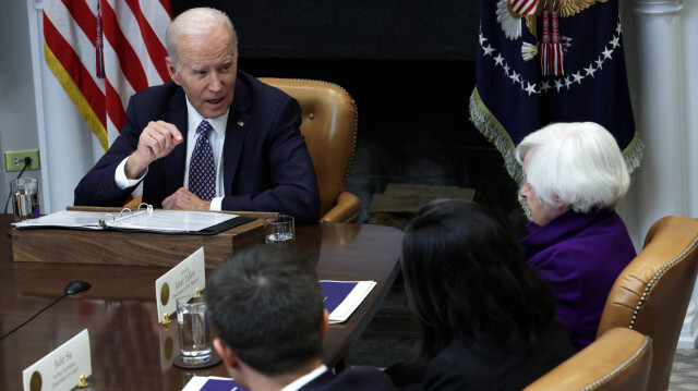 Joe Biden, 46e président des Etats-Unis lors d'une réunion. Crédit Photo: ALEX WONG / GETTY IMAGES NORTH AMERICA / Getty Images via AFP

