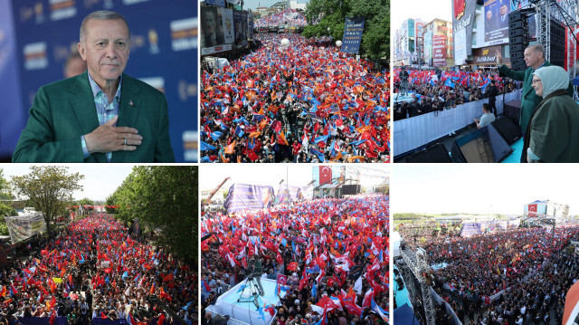 Cumhurbaşkanı Recep Tayyip Erdoğan'ın Kırklareli, Edirne ve Tekirdağ'daki mitinglerine vatandaşlar yoğun ilgi gösterdi.