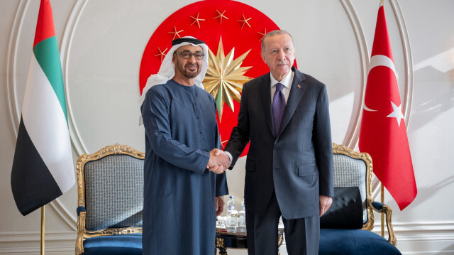 Cumhurbaşkanı Erdoğan, BAE Devlet Başkanı Muhammed bin Zayid Al Nahyan ile görüştü.