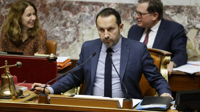 Le porte-parole du Rassemblement national, Sébastien Chenu. Crédit Photo: Ludovic MARIN / AFP

