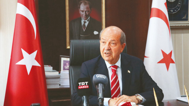 KKTC Cumhurbaşkanı Ersin Tatar.