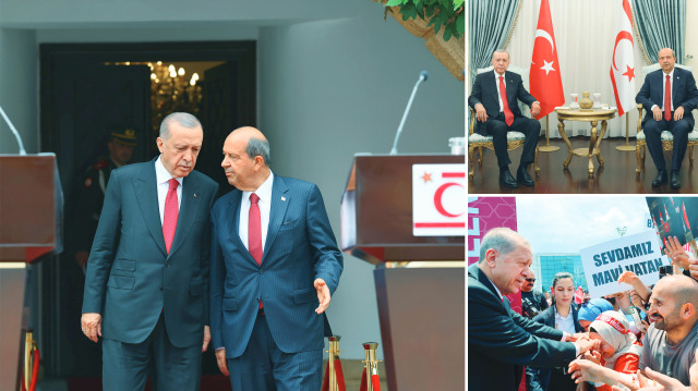 Cumhurbaşkanı Tayyip Erdoğan, seçim zaferinin ardından ilk yurt dışı ziyaretini KKTC’ye yaptı. 