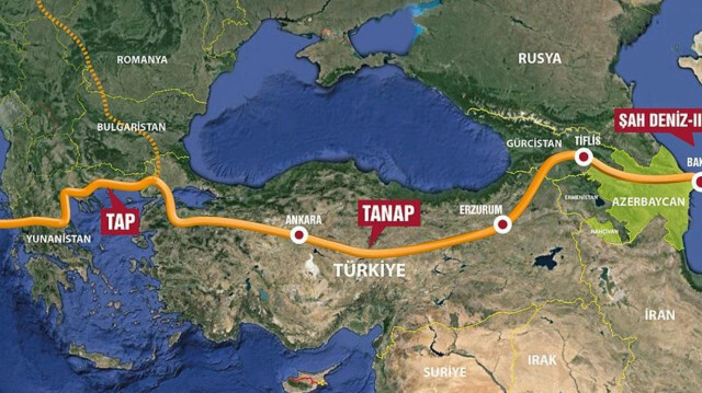 Bu yıl TANAP'tan Türkiye'ye 10 2 milyar metreküp gaz taşınacak