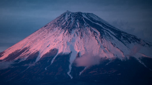 Le Mont Fuji, la plus haute montagne avec ses 3 776 mètres au Japon. Crédit photo: PHILIP FONG / AFP / ARCHIVE