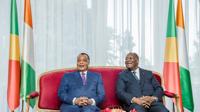 Le Président de la République du Congo, Denis Sassou-N'Guesso et le Président de la République de Côte d’Ivoire, Alassane Ouattara. Crédit Photo: @AOuattara_PRCI Alassane Ouattara/Twitter