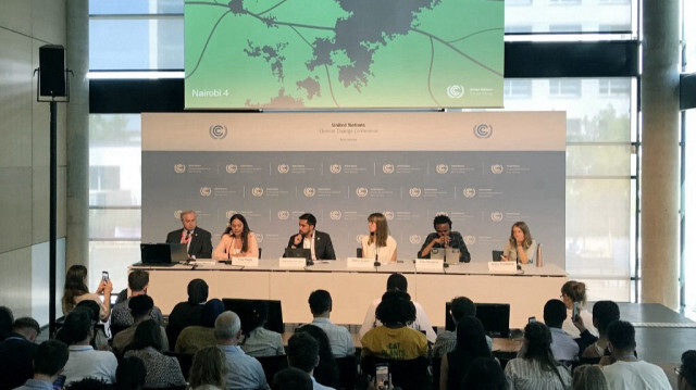 La militante climatique suédoise Greta Thunberg lors d'une conférence de presse de jeunes militants, à Bonn en Allemagne. Crédit photo: ANDRE PAIN / AFP