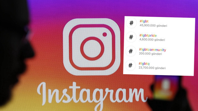 Instagram paylaşımlarda kullanılan #lgbt etiketlerine LGBT'nin sözde bayrağının renklerini verdi.