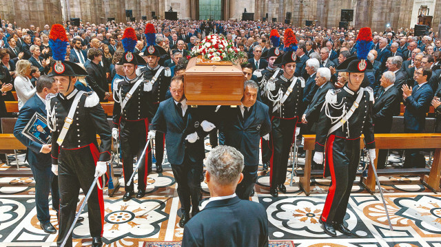 Silvio Berlusconi'nin cenaze töreni.