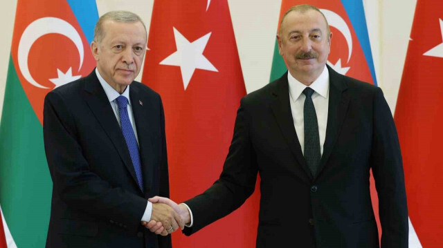 Cumhurbaşkanı Recep Tayyip Erdoğan, Azerbaycan Cumhurbaşkanı İlham Aliyev.