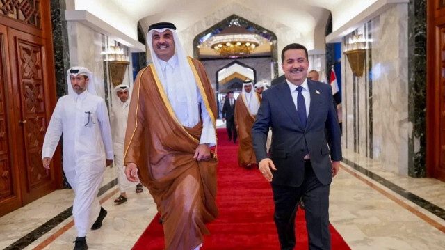 Katar Emiri Şeyh Temim bin Hamad Al Sani -  Başbakan Muhammed Şiya es-Sudani 