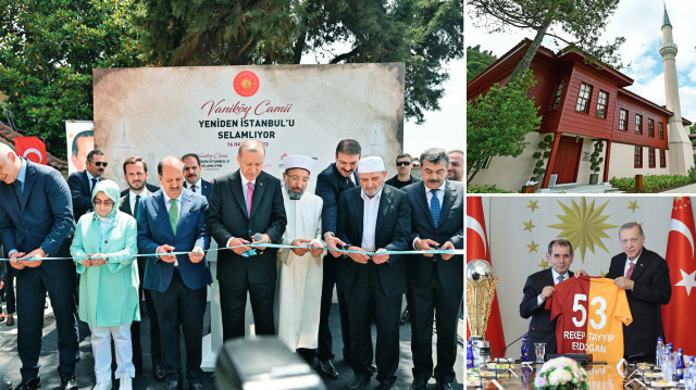 Cumhurbaşkanı Recep Tayyip Erdoğan, Vaniköy Camii’nin açılışını yaptı.