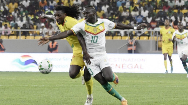 Match de football opposant l'équipe du Bénin à celle du Sénégal. Crédit Photo: SEYLLOU / AFP