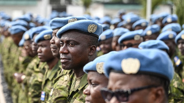 Des soldats appartenant à la Mission multidimensionnelle de stabilisation intégrée des Nations Unies au Mali (MINUSMA). Crédit Photo: Sia KAMBOU / AFP