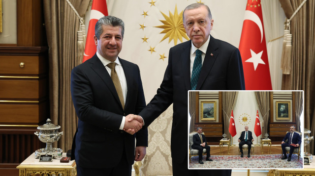 Cumhurbaşkanı Recep Tayyip Erdoğan - Mesrur Barzani.