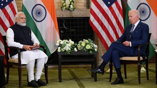 Le Président américain, Joe Biden et le Premier ministre indien, Narendra Modi. Crédit photo: SAUL LOEB / AFP