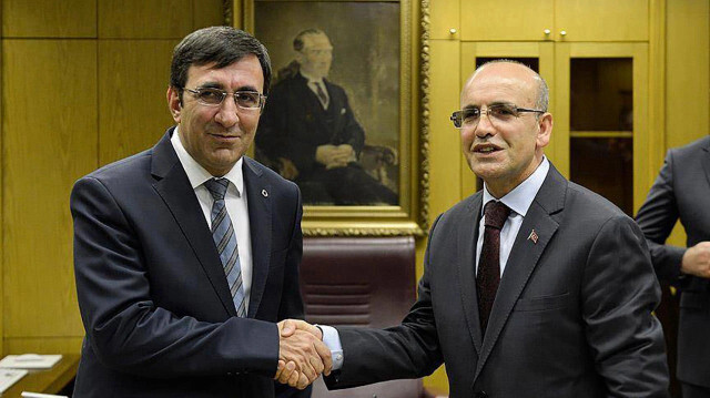 Arşiv - Cumhurbaşkanı Yardımcısı Cevdet Yılmaz ve Maliye Bakanı Mehmet Şimşek.
