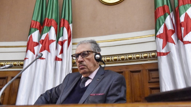 Le président du conseil de la nation algérien (sénat), Salah Goudjil. Crédit Photo: RYAD KRAMDI / AFP