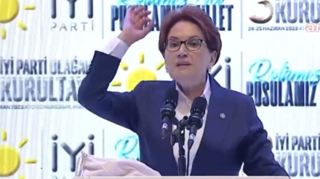 Meral Akşener, partisinin 3. Olağan Kurultayı'nda CHP'ye ve Kılıçdaroğlu'na yönelik sert ifadeler kullandı.