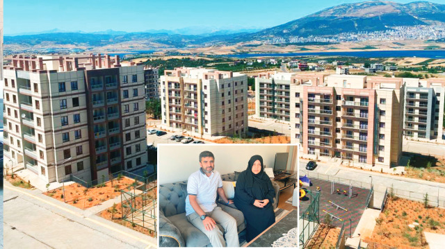 Osman ve Ayfer Demirel çifti 4 aydır yeni evlerinde oturuyor.