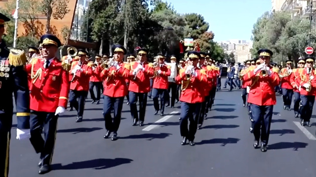 Ottoman military band music complements Baku's Armed Forces Day ...